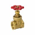 Thrifco Plumbing 1/2 Inch FIP Brass Gate Valve, Economy 6417003